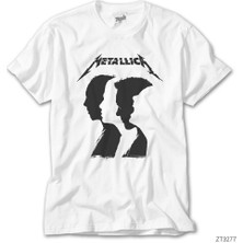 Crows Gate Metallica Group Silhouette Beyaz Tişört