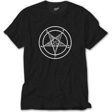 Crows Gate Baphomet Logo Siyah Tişört