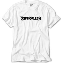 Crows Gate Septicflesh Logo Beyaz Tişört