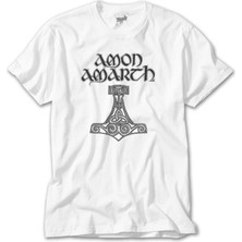 Crows Gate Amon Amarth Mjolnir Beyaz Tişört