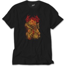 Crows Gate Bloodbath Skull Siyah Tişört