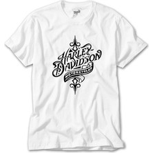Crows Gate Harley Davidson Symbol Beyaz Tişört