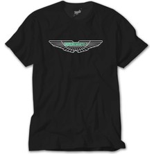 Crows Gate Aston Martin Logo 2 Siyah Tişört