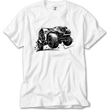 Crows Gate Jeep Off Road Beyaz Tişört