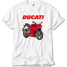 Crows Gate Ducati 959 Beyaz Tişört