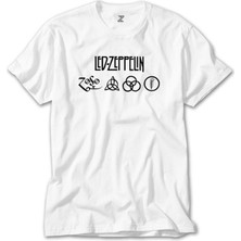 Crows Gate LED Zeppelin Zoso Beyaz Tişört