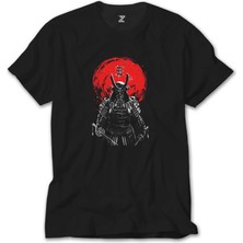 Crows Gate Samurai Red Warrior Siyah Tişört