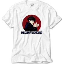 Crows Gate Jujutsu Kaisen Megumi Fushiguro Beyaz Tişört