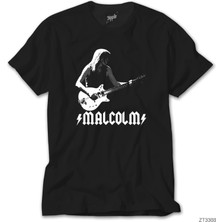 Crows Gate Ac Dc Malcolm Siyah Tişört