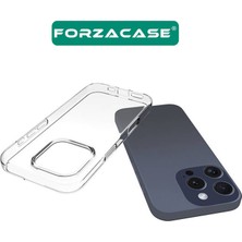 Forzacase iPhone 16 Pro Max Uyumlu Soft Slim Serisi Şeffaf Silikon Kılıf - FC194