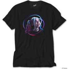 Crows Gate Harley Quinn Smile Siyah Tişört