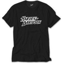 Crows Gate Harley Davidson Logo 3 Siyah Tişört