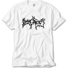 Crows Gate Dying Fetus Text Beyaz Tişört