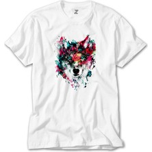 Crows Gate Wolf Color Beyaz Tişört