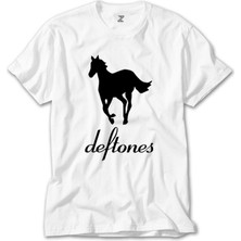 Crows Gate Deftones Pony Beyaz Tişört