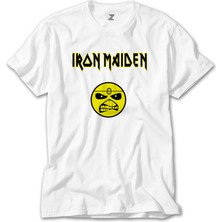 Crows Gate Iron Maiden Face Beyaz Tişört