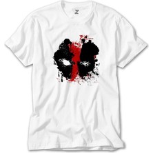 Crows Gate Deadpool Boyama Beyaz T-Shirt