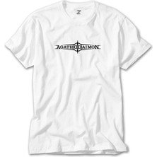 Crows Gate Agathodaimon Logo Beyaz T-Shirt