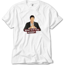 Crows Gate Lucifer What Is Your Desire Beyaz T-Shirt