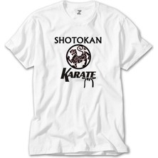 Crows Gate Shotokan Karate Logo Beyaz T-Shirt