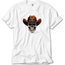 Crows Gate Kovboy Gold Toothed Beyaz T-Shirt