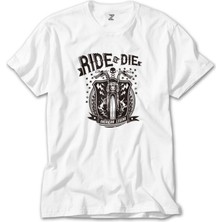 Crows Gate Ride Die Silhouette Beyaz T-Shirt