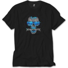 Crows Gate Megadeth Dystopia Skull Siyah T-Shirt