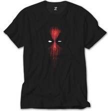 Crows Gate Deadpool Mask Siyah T-Shirt