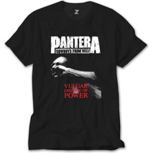 Crows Gate Pantera Vulgar Display Of Power Siyah T-Shirt