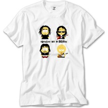 Crows Gate System Of A Down Cartoon Beyaz T-Shirt