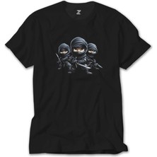 Crows Gate Childrens Ninjalar Siyah T-Shirt