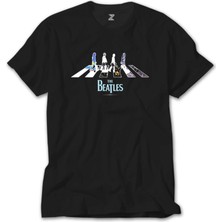 Crows Gate The Beatles Abbey Road Siyah T-Shirt
