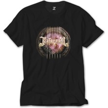 Crows Gate Pentagram Akustik Siyah T-Shirt