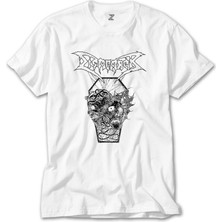 Crows Gate Dismember Skull Beyaz Tişört