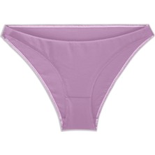 Yohannes Club  Kadın Pamuklu Basic Bikini Külot,5'li, Somon, Pudra, Lila, Lacivert, Siyah