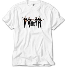Crows Gate The Beatles Vintage Line Up Beyaz Tişört