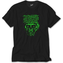 Crows Gate Brutal Truth Graphic Siyah Tişört