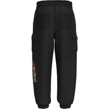 Shout Oversize Unisex Dragon Embroidery Kargo Pantolon