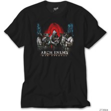 Crows Gate Arch Enemy War Eternal Siyah T-Shirt