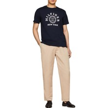Tommy Hilfıger Ön Logolu Yuvarlak Yaka T-Shirt