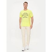 Tommy Hilfıger Ön Logolu Yuvarlak Yaka T-Shirt