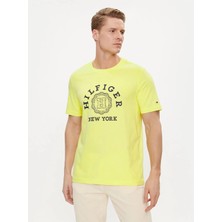Tommy Hilfıger Ön Logolu Yuvarlak Yaka T-Shirt