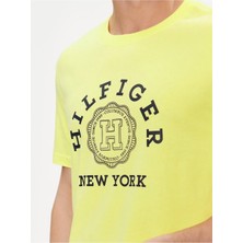 Tommy Hilfıger Ön Logolu Yuvarlak Yaka T-Shirt