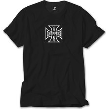 Crows Gate West Coast Choppers Logo Siyah T-Shirt