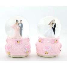 Ynt İthalat Işıklı Müzikli Kar Küresi 13 cm ALK1787