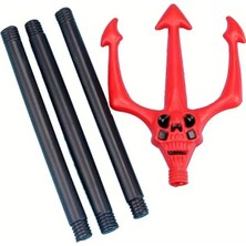 Ynt İthalat Kırmızı Renk Halloween Cadılar Bayramı Çatal 107 cm