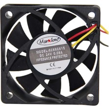 Marxlow IC-216A 60X60X15 mm 6x6 24 Volt Dc 0.08 Amper 3 Kablolu Fan (4607)