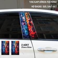Fresh Kral King Baskılı Folyo 2Adet Set - Oto Kapı Kaplama Sticker Tuning Görünüm