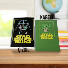 Shido Okul Defteri,star Wars Defter Seti, Çizgili Defter,kareli Defter,defter