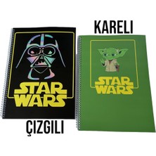 Shido Okul Defteri,star Wars Defter Seti, Çizgili Defter,kareli Defter,defter